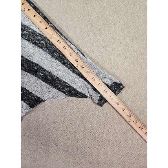Soprano Shirt Womens Large L Knit Made In USA Striped Dolman‎ Sleeve 3/4 V Neck - Picture 8 of 12